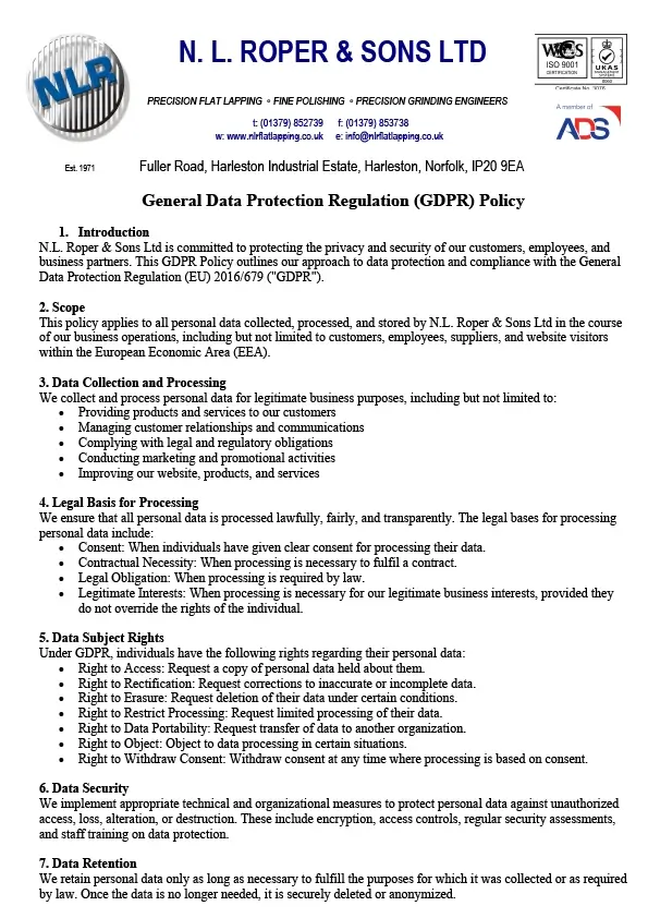 GDPR Policy